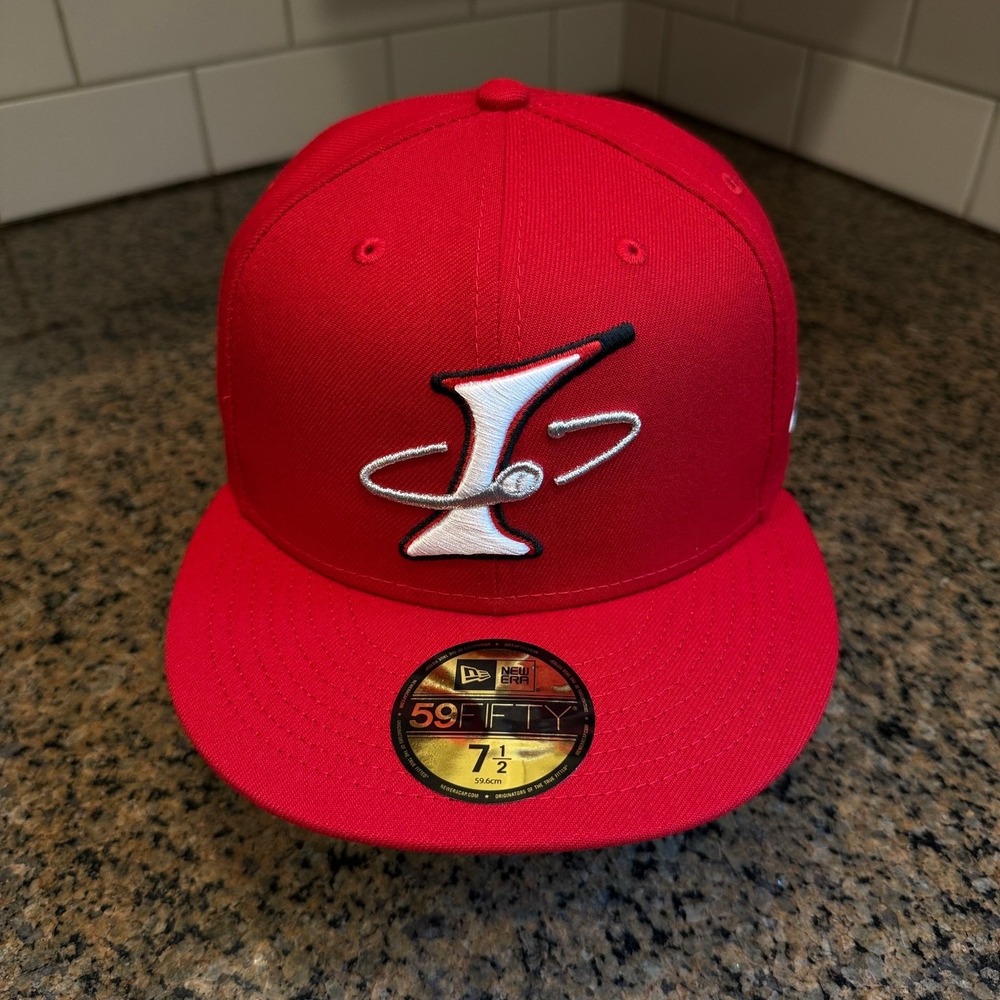 Albuquerque Isotopes MiLB Baseball Hat New Era 59FIFTY 7 1/2 Red New